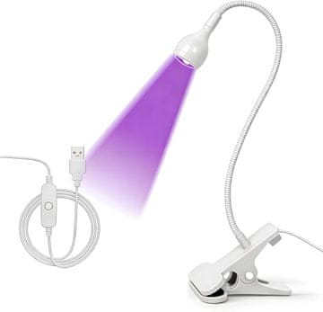 slomart Bijela UV lampa za nokte, rotirajuća lampa za gel nokte, sušilica za nokte za početnike