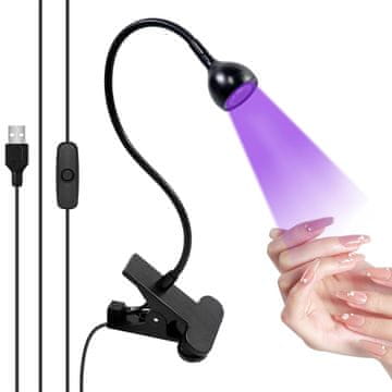 slomart 3W UV lampa za gel nokte, UV lampa, UV lampa za lak za nokte, lampa za nokte, mini UV lampa za nokte, za gel lak za nokte, sušilica za nokte za početnike, salon, kućne majstore (crna)