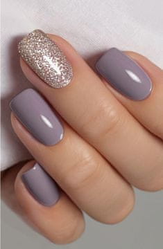 slomart JMEOWIO Folija za nokte, učvršćivanje UV svjetlom, lila-sivkasti gliter UV gel trake za nokte, naljepnice za nokte, naljepnice za ukrašavanje noktiju, pribor za oblikovanje noktiju