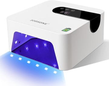 slomart JODSONE UV Mini Lampa za Nokte - Punjiva i prijenosna - S 3 mjerača vremena i LCD zaslonom - Sušilica za gel nokte (bijela)