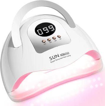 slomart UV LED lampa 380W, LED lampa za gel nokte s 81 LED diodom, 4 timera, automatski senzor, LCD zaslon, lampa za nokte za sve UV gel lakove za nokte, sušilica za nokte za kućnu i salonsku manikuru