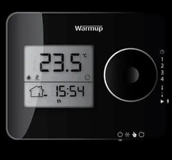 WARMUP TEMPO programski termostat CRNI
