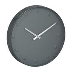Northix Analogni zidni sat 30 cm sivi s metalnim kazaljkama
