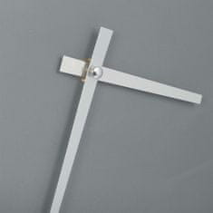 Northix Analogni zidni sat 30 cm sivi s metalnim kazaljkama