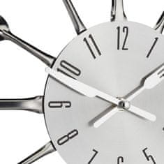 Northix Zidni sat s priborom za jelo promjer 34 cm metal plastika