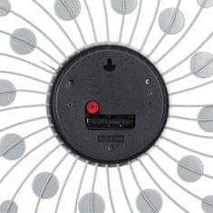 Northix XL zidni sat sa sjajnim akrilnim kamenčićima srebrni dizajn