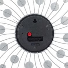 Northix XL zidni sat sa sjajnim akrilnim kamenčićima srebrni dizajn