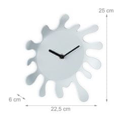 Quartz Moderni zidni sat s umjetničkim color blob dizajnom