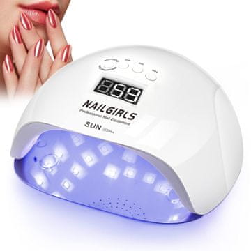 slomart NAILGIRLS LED UV lampa za nokte, 150W lampa za nokte 4 timera automatski senzor LCD zaslon sušilica za lak za nokte odvojiva magnetska ploča LED UV sušilica lampa za nokte za gel nokte prsti nokti