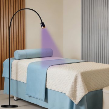 slomart CGBE 2-u-1 UV lampa za ekstenzije trepavica 10W s 360° fleksibilnim vratom, nožnom sklopkom i podesivim fokusom