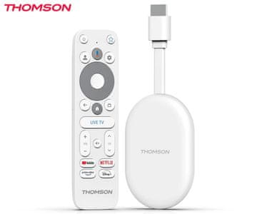 Thomson 152 Go Cast multimedijski reproduktor, 4K UHD, Google TV, 2GB + 32GB, WiFi, bel