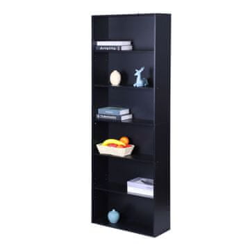 Northix Polica za knjige s podesivim policama - samostojeća jedinica za odlaganje