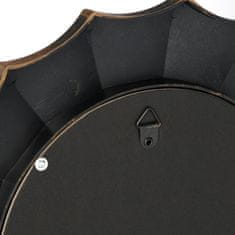 Northix Drveni stalak s poklopcem za drva, crni