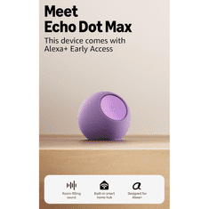 Amazon Glasovni asistent Amazon Echo Dot Max, ametist