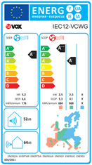 VOX electronics IEC12-VCWG zidni klima uređaj
