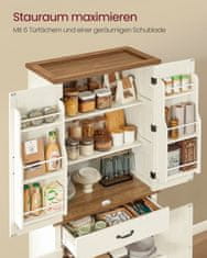 Songmics Kuhinjski ormarić 40x80x1786 cm bijeli