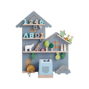 Songmics Zidna polica za Toniebox i 35 figura 18x556x597 cm siva