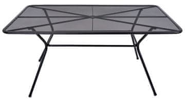 Rojaplast ZWMT-TAVIO vrtni stol, 160 x 90 x 74 cm, crni