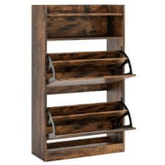 Northix Uski ormarić za cipele s 2 pregrade na preklop 60x24x102 cm