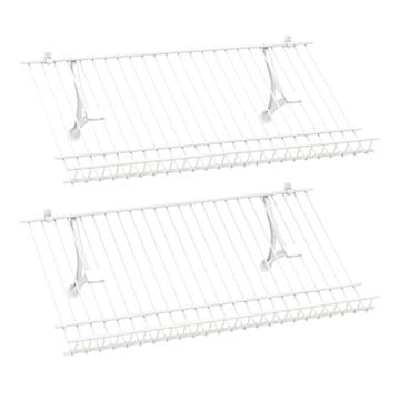 Northix Zidni metalni set stalaka za cipele, 2 dijela, prilagodljiv