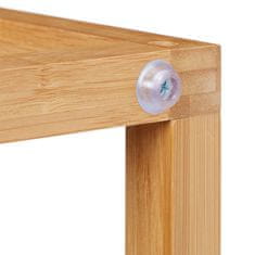 Northix Bambusov bočni stolić s ladicom, prirodni bambus, jednostavna montaža