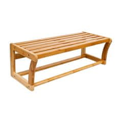 Northix Kupaonska polica s držačem za ručnike