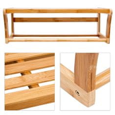 Northix Kupaonska polica s držačem za ručnike