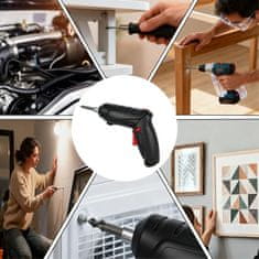 Vixson Snažan električni odvijač s USB punjenjem i nastavcima | PRODRILLEX