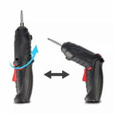 Vixson Snažan električni odvijač s USB punjenjem i nastavcima | PRODRILLEX