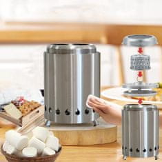 HOME & MARKER® Prijenosno stolno ognjište bez dima za kampiranje i terasu | FIRENOVA