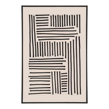 House Nordic Platno za zid Lipari 100x140 cm crna