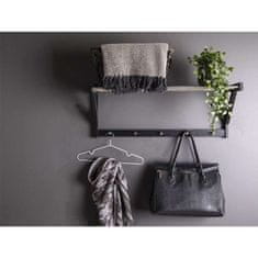 House Nordic Polica za šešire Padova 78x32x34 cm crna