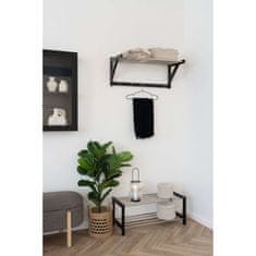 House Nordic Polica za šešire Padova 78x32x34 cm crna