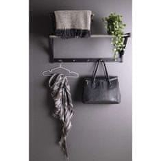 House Nordic Polica za šešire Padova 78x32x34 cm crna