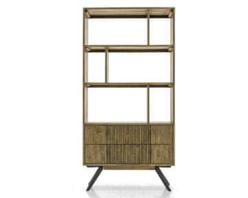 Livin Hill Polica za knjige MASL02 90x180x35 cm smeđa