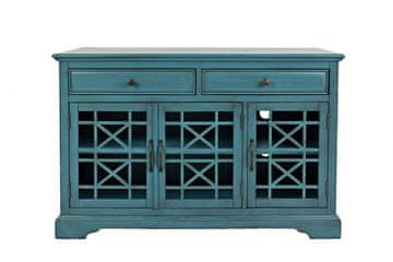 Livin Hill Komoda AV175-50 127x82x49 cm tirkizno plava