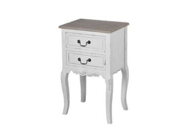 Livin Hill Noćni ormarić Rimini bijeli RIW021 41x67x31 cm bijela