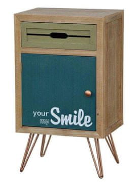 Livin Hill Noćni ormarić F007 40x70x30 cm smeđa