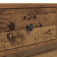 Vidaxl Kava Stol Staro drvo 90 x 90 x 28 cm Konstruirano drvo