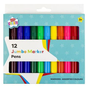 Rayher.	 Markeri JUMBO Kids Create, set 12