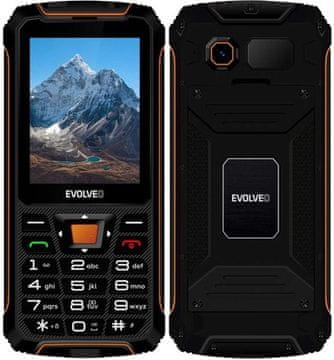 Evolveo Mobilni telefon StrongPhone Z6 Black Orange