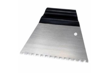 Kubala Lopatica Stainless steel spatula for adhesives, teeth, 4 x 4 mm, 180 mm