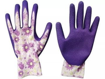 Extol Lady Rukavica 8856665 poliesterske rukavice, bešavne, poluumočene u lateks, veličina 8