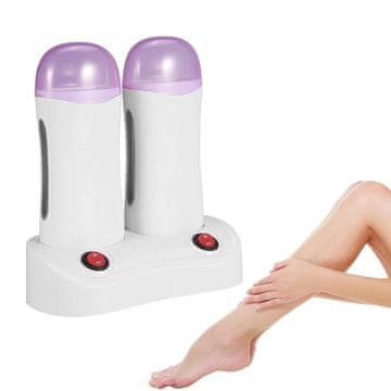 slomart Vosek grijač za uloške s voskom - Dvostruki ulošci za uklanjanje voska - Aparat za uklanjanje dlačica za prekrasnu kožu - ABS materijal - Netoksičan i bezopasan.