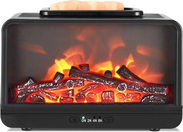 slomart Električna mirisna svjetiljka, kamin za mirisne voskove, zatamnjivanje, timer, dinamični plamen, noćno svjetlo, poklon za dom i ured.