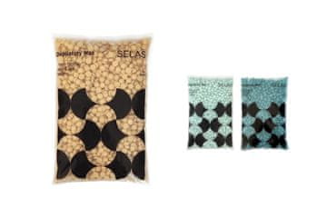 slomart Vosak za depilaciju u perlama 400g. SELAS. Izbor: uklanjanje dlačica bez traka, za sve dijelove tijela i tipove kože. (Zlato). Voskove perle, brazilska depilacija, tvrdi vosak, profesionalno.