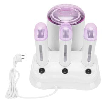 slomart Stroj za voskanje u roli, grijač 220W, podesivi gumb za temperaturu, prozirni poklopac. Uklonjiva posuda za čišćenje. 3 patrone (EU utikač 220V)