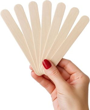 slomart Belle Vous Set 500 drvenih lopatki za depilaciju – različite veličine (15/14/11/8.7 cm) za lice i tijelo, jednokratne, bez iverja