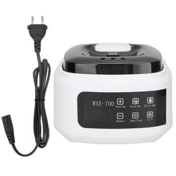 slomart 500 ml grijač za vosak, uklanjanje dlačica kod kuće, automatska regulacija temperature, električni talilnik voska za žene i muškarce (EU utikač)