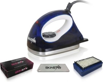 slomart SkinStar Komplet za voskanje skija - početnički set za doma, uključujući glačalo, vosak, četku i strugalicu - idealno za početnike